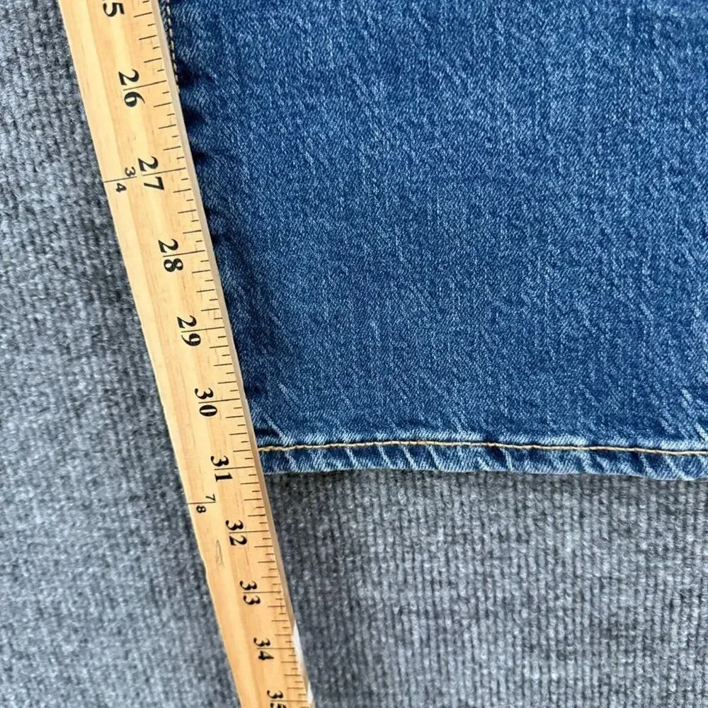 Old Navy Kicker Boot Cut High Rise Jeans Womens 4 Button Fly Medium Wash Stretch - Picture 12 of 12